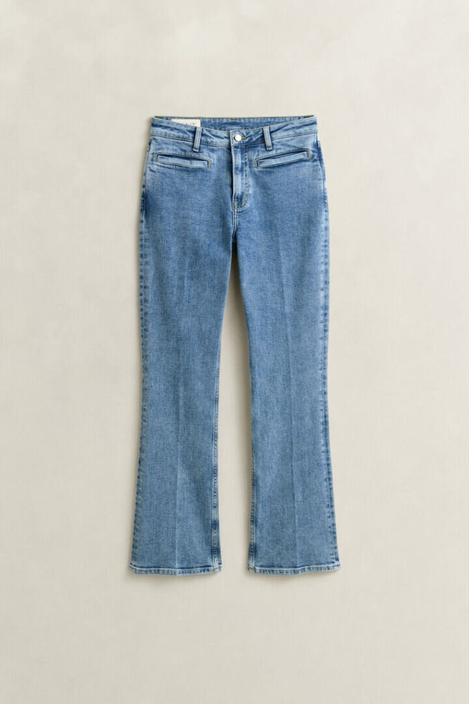 Monogram Flared Jeans
