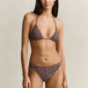 Monogram Printed Hipster Bikini Bottoms