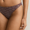 Monogram Printed Hipster Bikini Bottoms