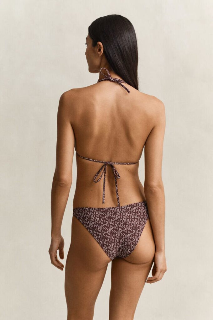Monogram Printed Hipster Bikini Bottoms