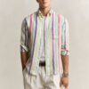 Multistriped Linen Shirt