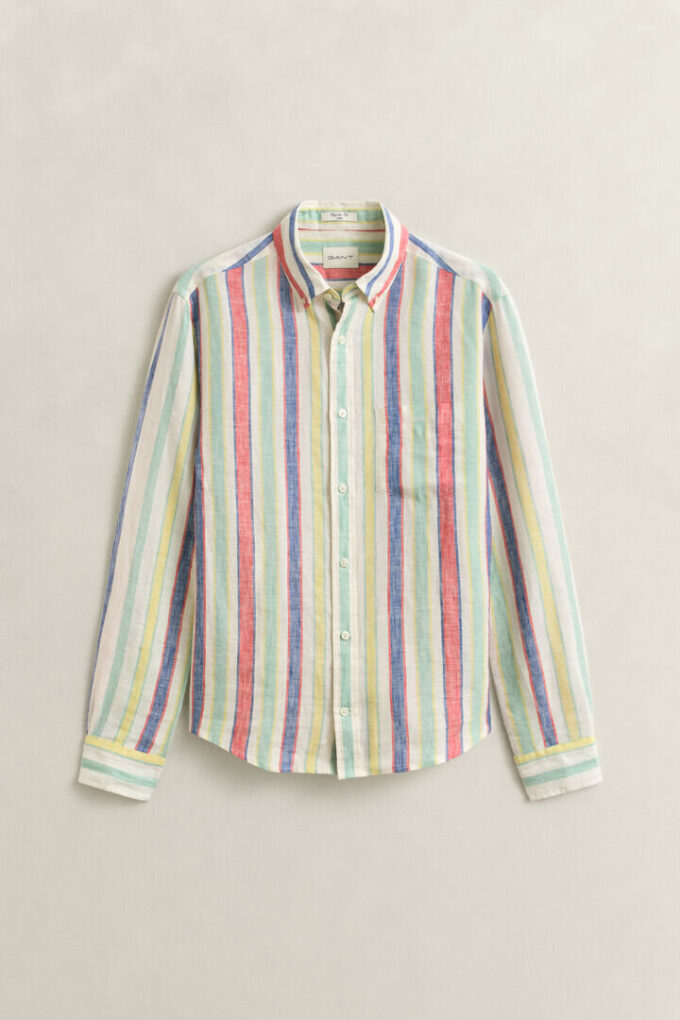 Multistriped Linen Shirt