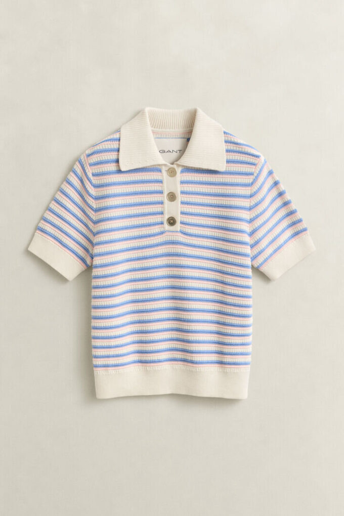Multistriped Textured Top