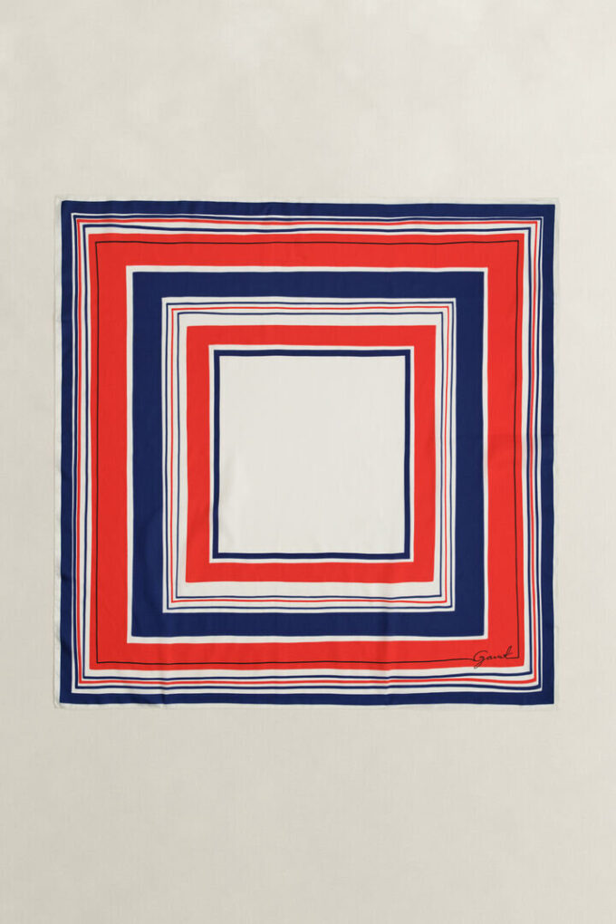 Nautical Stripe Silk Scarf