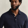 Pima Cotton Long Sleeve Polo Shirt