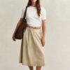 Pleated Chino Skirt