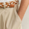 Pleated Chino Skirt