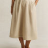 Pleated Chino Skirt