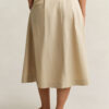 Pleated Chino Skirt