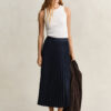 Pleated Midi Skirt
