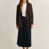 Pleated Midi Skirt