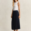 Pleated Midi Skirt