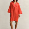 Popover Linen Dress