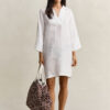 Popover Linen Dress