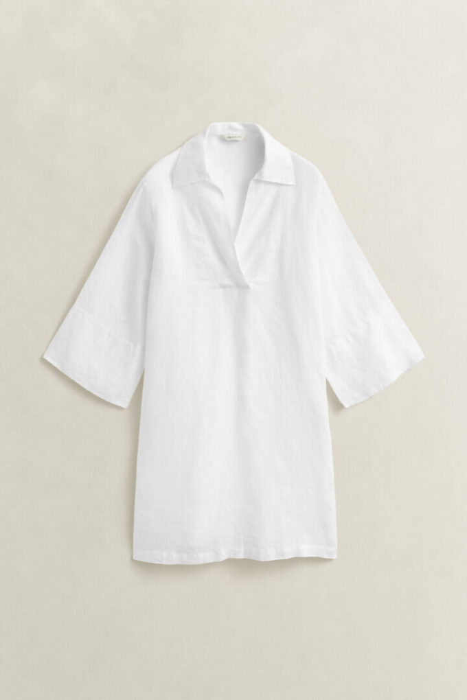 Popover Linen Dress