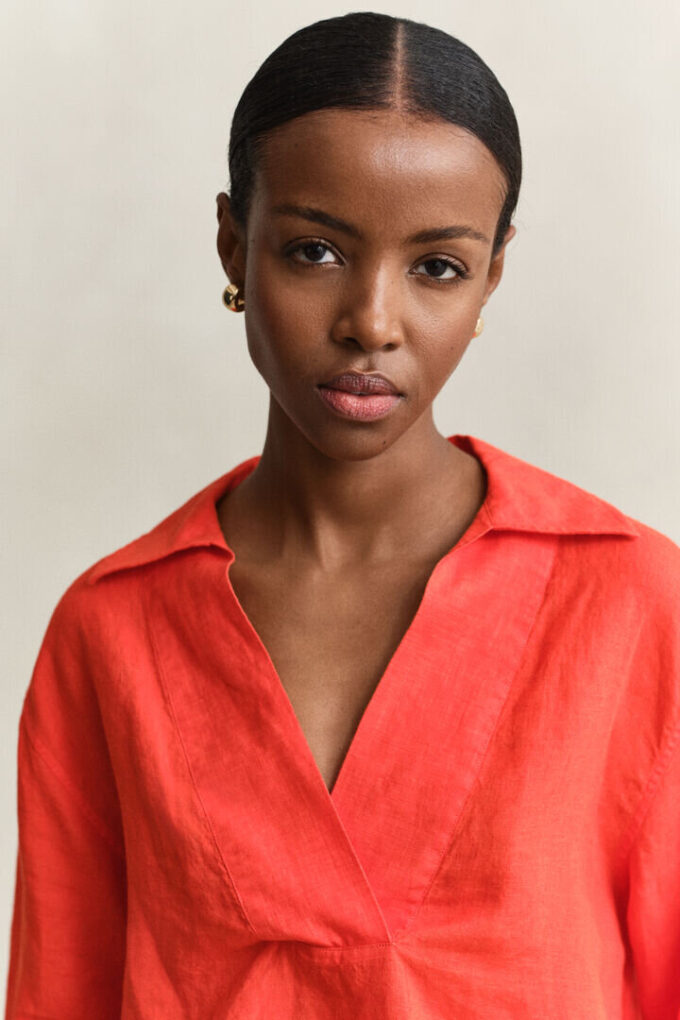Popover Linen Shirt