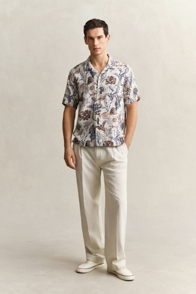 Printed Linen Shirt