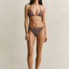 Printed Padded Triangle Bikini Top