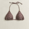 Printed Padded Triangle Bikini Top