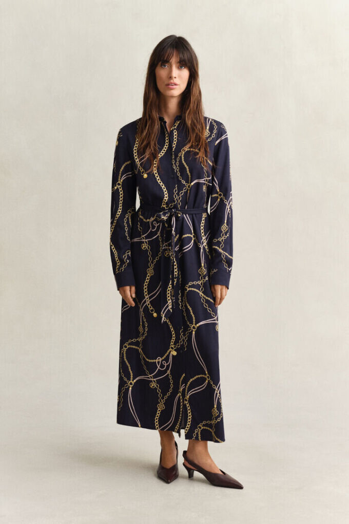 Printed Shirt Dress