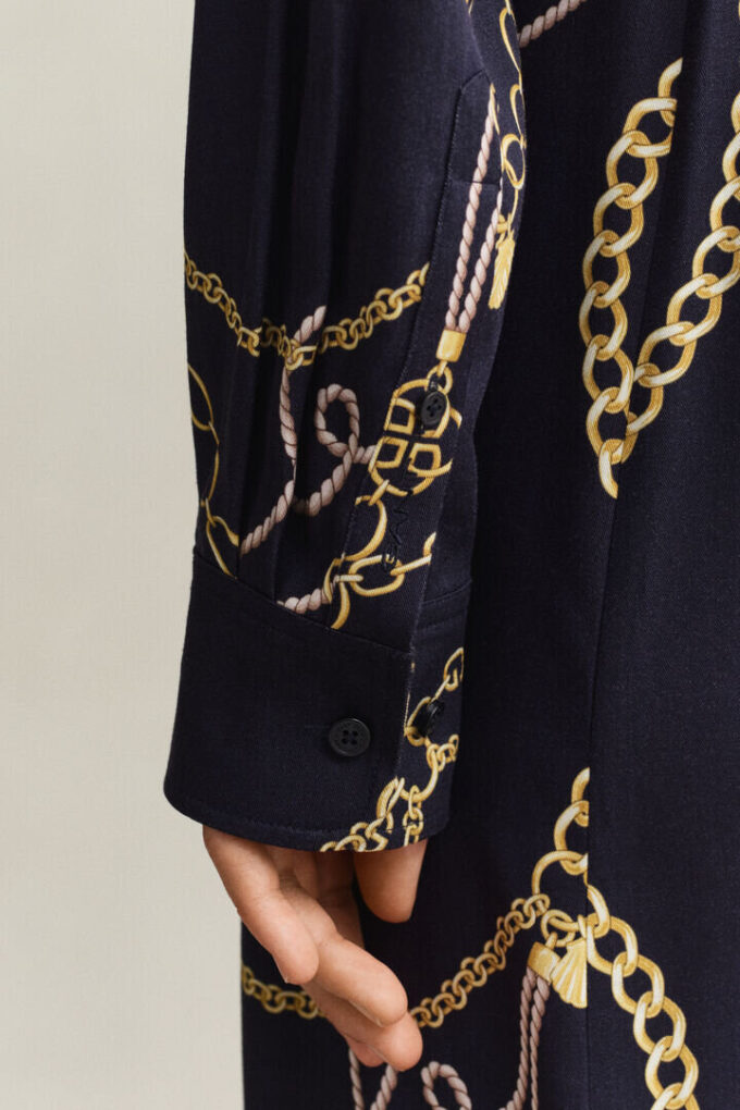Printed Shirt Dress