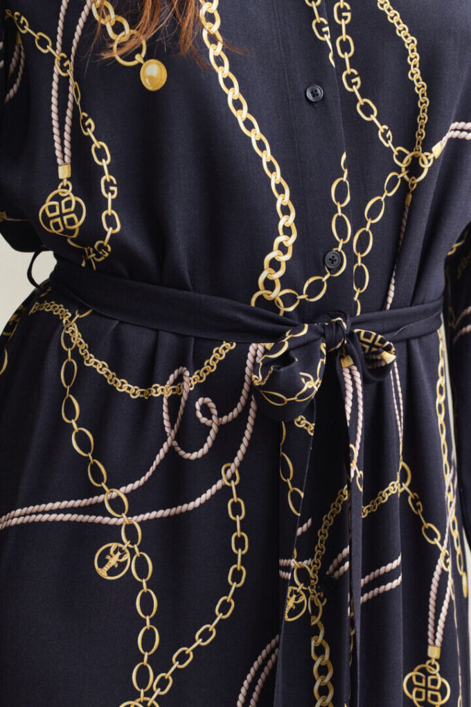 Printed Shirt Dress