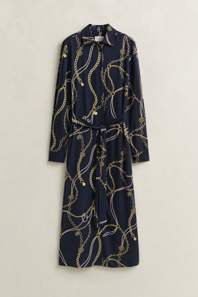 Printed Shirt Dress