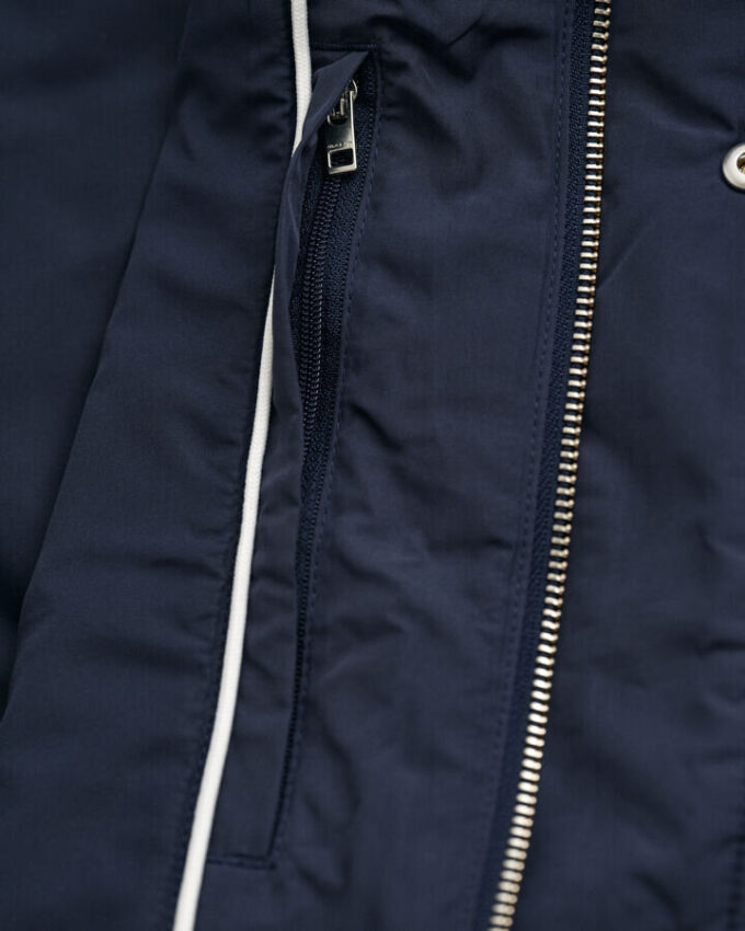 Quilted Windcheater Mid-Length Jacket