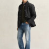 Quilted Windcheater Mid-Length Jacket