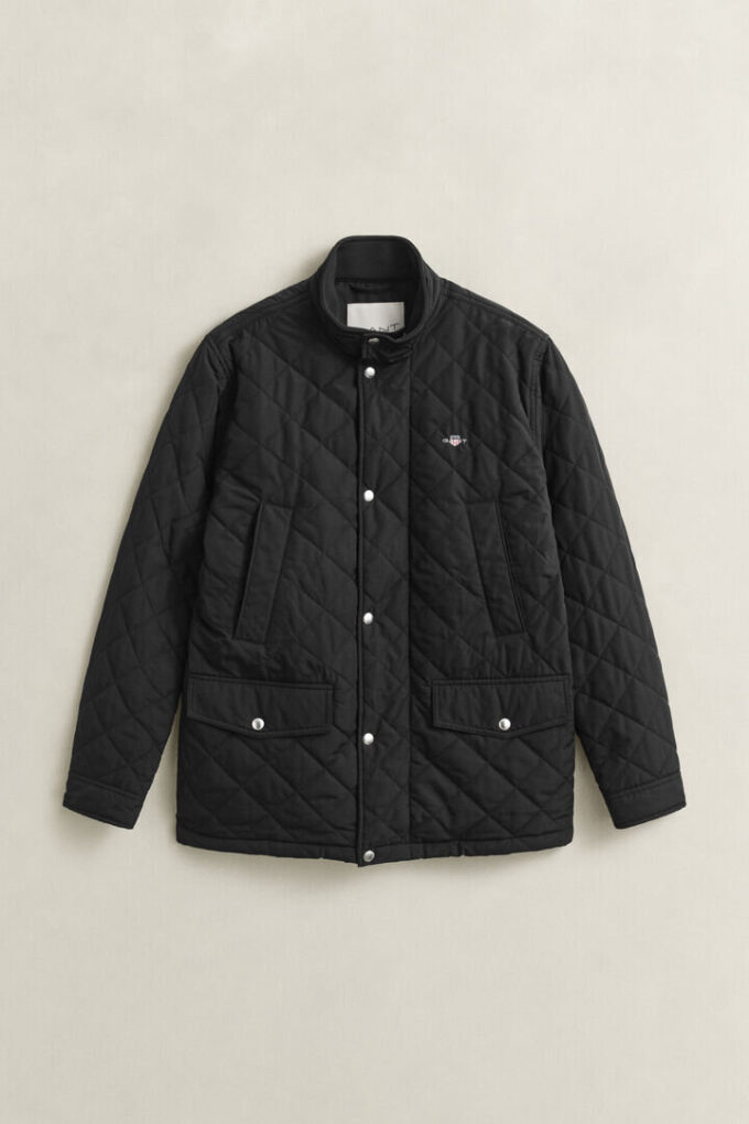Quilted Windcheater Mid-Length Jacket