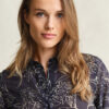 Regular Fit Floral Print Cotton Silk Shirt