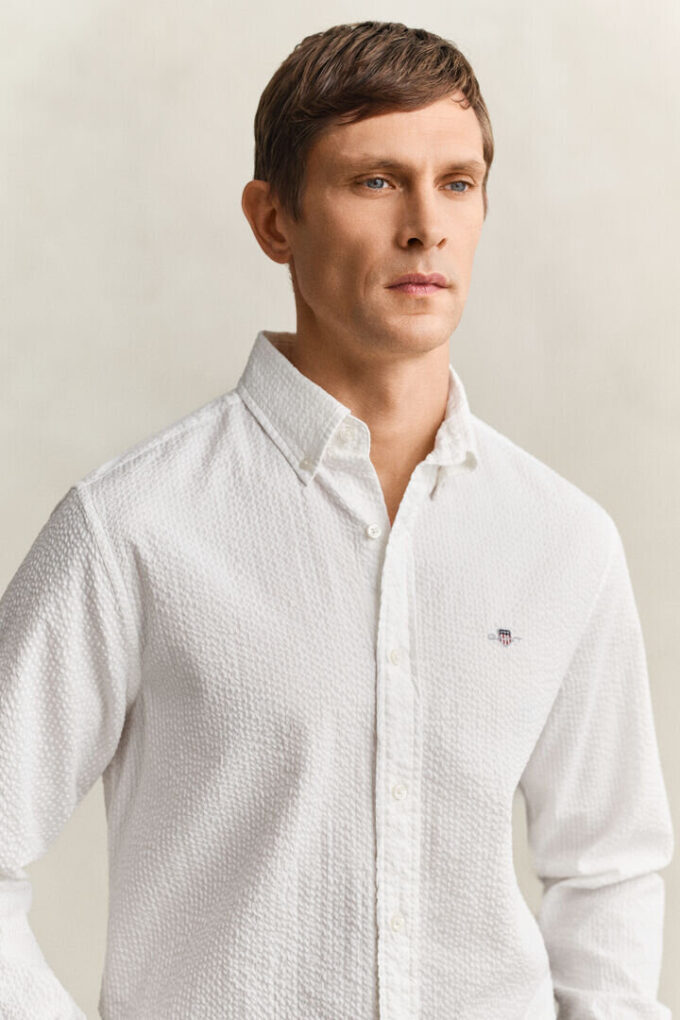 Regular Fit Seersucker Shirt