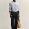 Regular Fit Striped Seersucker Shirt