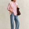 Relaxed Fit Classic Striped Poplin Shirt