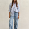 Relaxed Fit Classic Striped Poplin Shirt