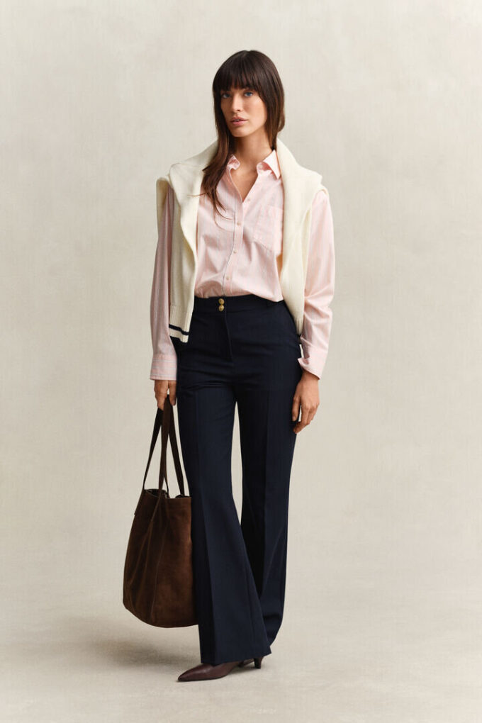 Relaxed Fit Classic Striped Poplin Shirt