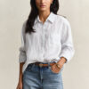 Relaxed Fit Striped Linen Shirt