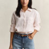 Relaxed Fit Striped Linen Shirt