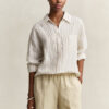 Relaxed Fit Striped Linen Shirt