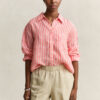 Relaxed Fit Striped Linen Shirt