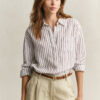 Relaxed Fit Striped Linen Shirt