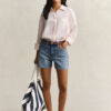 Relaxed Fit Striped Linen Shirt