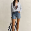 Relaxed Fit Striped Linen Shirt