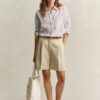 Relaxed Fit Striped Linen Shirt