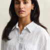 Relaxed Fit Striped Linen Shirt