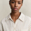 Relaxed Fit Striped Linen Shirt