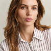 Relaxed Fit Striped Linen Shirt