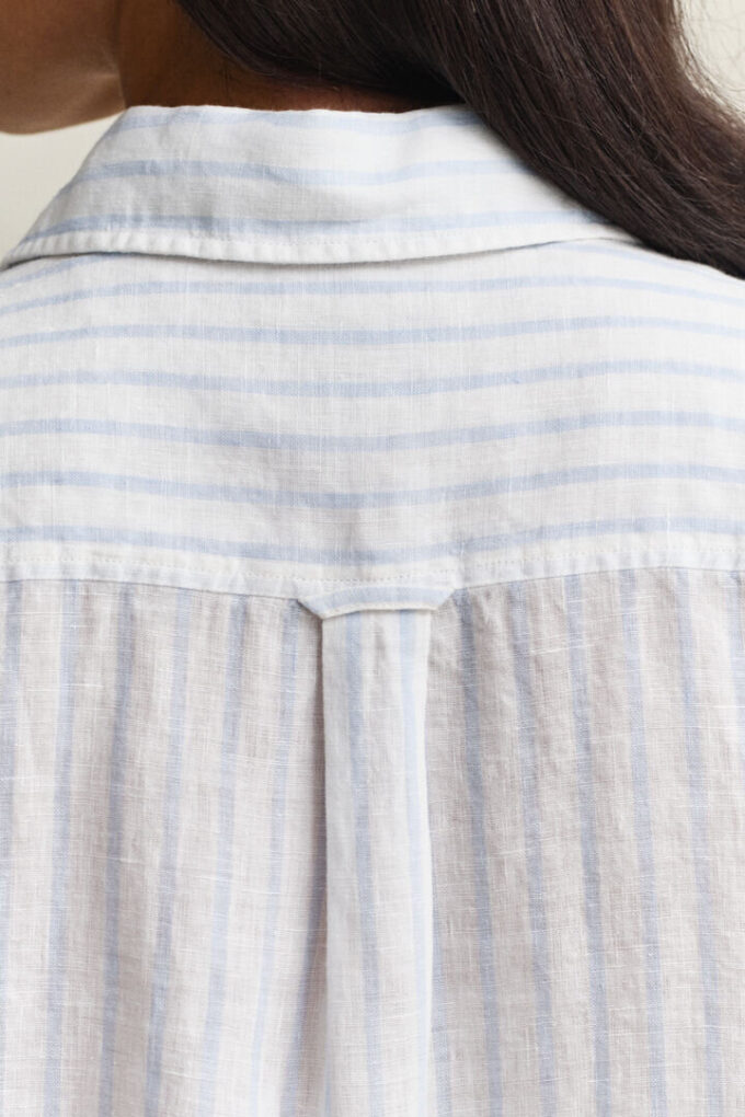 Relaxed Fit Striped Linen Shirt