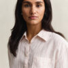 Relaxed Fit Striped Linen Shirt