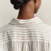 Relaxed Fit Striped Linen Shirt